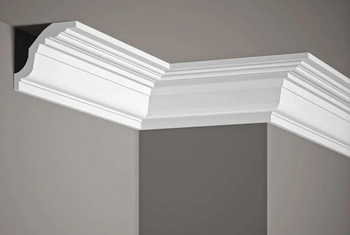 Listwa przysufitowa biała MDB102 wym. 200 x 8 x 8 cm, z ProFoam