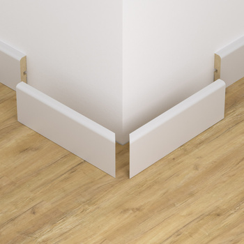 Narożnik zewnętrzny listwy przypodłogowej, lakierowany, FOGE LB1 - 10cm