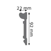 9.2 x 2.2 cm