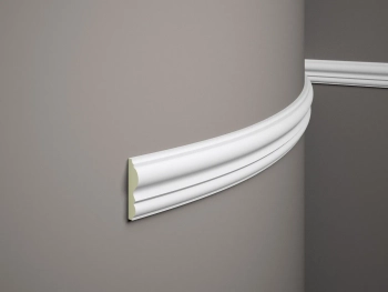 Listwa ścienna elastyczna MD338F biała wym. 200 x 2.1 x 8 cm, z flexu