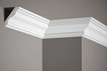 Listwa przysufitowa MDB064 biała wym. 200 x 6.8 x 6.4 cm, z ProFoam