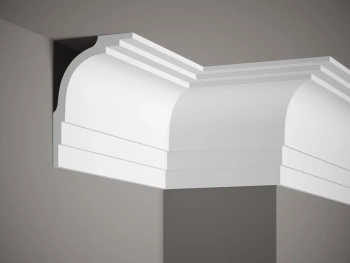 Listwa sufitowa z ProFoam, model MDB104, styropianowa, biała, wymiary 200 x 12.4 x 16.5 cm
