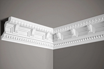 Listwa przysufitowa MDA007 biała wym. 200 x 10 x 9.8 cm, z ProFoam