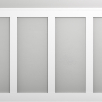 Lakierowana Boazeria Angielska PRIME-1, zestaw listew dekoracyjnych - wymiary 200 x 127,5 cm