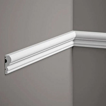 Listwa ścienna MD325 biała wym. 200 x 1.5 x 4.1 cm, z PolyForce