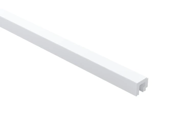 Panel z lamelami Vivid WP003P w kolorze biały RAL 9003 o wymiarach 270 x 1.6 x 24.7 cm, wykonany z PolyForce