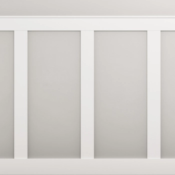 Boazeria ścienna FRAME do malowania - długość 200 cm, wysokość 123 cm + Farba biały RAL9003
