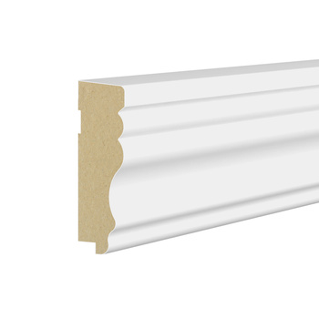 PRÓBKA 20 CM - Listwa wieńcząca LINEA do boazerii ściennej - Biala Premium