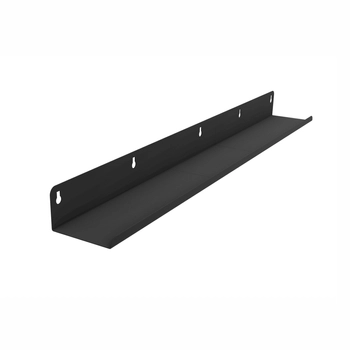 Półka metalowa do paneli akustycznych 73 cm czarna bez uchwytów
