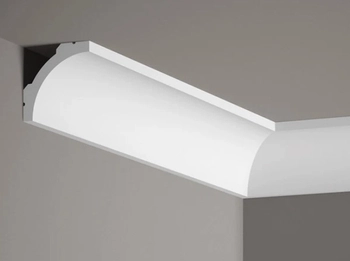 Listwa przysufitowa MD210 biała wym. 200 x 5 x 5 cm, z PolyForce