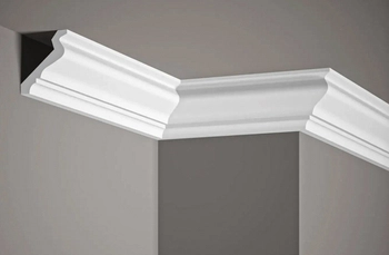 Listwa przysufitowa styropianowa MDB185 biała wym. 200 x 6.1 x 6.4 cm, z ProFoam