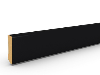 Czarna Listwa Podłogowa MDF R3 (262 cm x 8 cm x 1,6 cm) RAL 9005