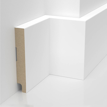 Listwa MDF biała, lakierowana, wodoodporna 20 cm - Prima 10cm