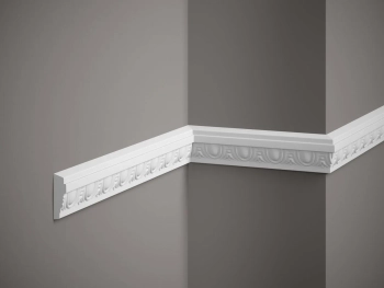 Listwa ścienna MDC255 biała wym. 200 x 1.6 x 5 cm, z ProFoam