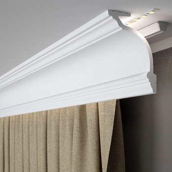 Maskownica karnisza Mardom Decor MD156 biała wym. 200 x 14.5 x 11 cm, z PolyForce