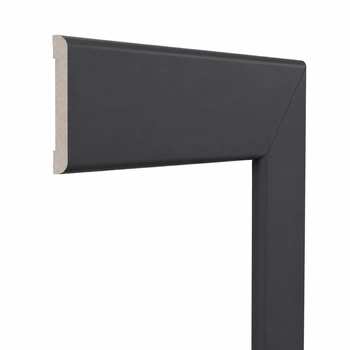 Opaska drzwiowa 3 szt. komplet, listwa maskująca MDF, Grafit, obramowanie drzwi 6 cm