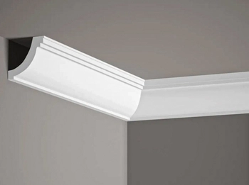 Listwa przysufitowa biała MDB063 wym. 200 x 5.5 x 4.5 cm, z ProFoam