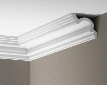 Listwa gzymsowa gładka Creativa LGG-46, wym. 12 x 8.8 x 240 cm