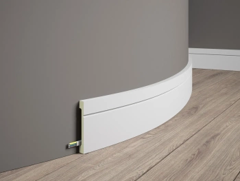 Elastyczna Listwa Podłogowa MD356F Flex, Kolor Biały, Rozmiar 200 x 1.6 x 10.8 cm