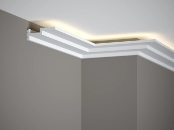 Listwa oświetleniowa QL024 biała wym. 200 x 3 x 8.5 cm, z PolyForce