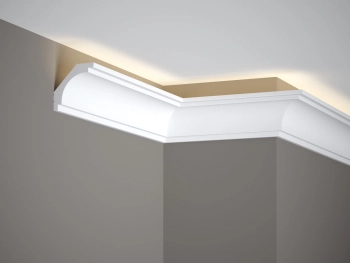 Listwa oświetleniowa sufitowa MD145 biała wym. 200 x 6 x 6 cm, z PolyForce