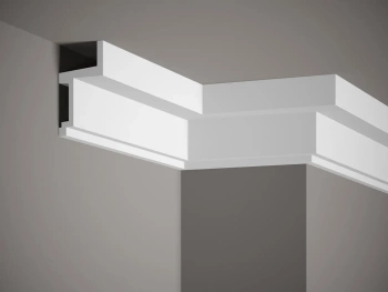 Biała Listwa Dekoracyjna ProFoam MDB115 o wymiarach 200 x 6 x 11 cm