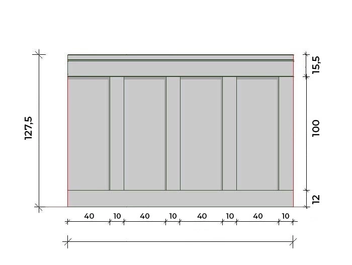 Lakierowana Boazeria Angielska PRIME-1, zestaw listew dekoracyjnych - wymiary 200 x 127,5 cm pol_pl_Lakierowana-boazeria-angielska-PRIME-1-zestaw-listew-boazeryjnych-MDF-wymiary-200-x-127-cm-3496_9