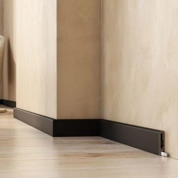 Listwa przypodłogowa Premium Floor Durofit PF060B czarna 6 cm