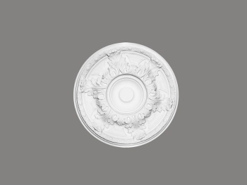 Rozeta sufitowa B3033 biała o wysokości 5.4 cm, z ProFoam