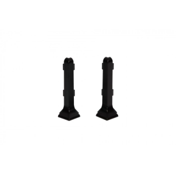 Narożnik zewnętrzny listwy podłogowej Creativa LP59 czarny RAL9005 - 2 szt