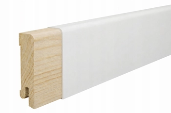 PRÓBKA 20 CM - Listwa przypodłogowa świerkowa Polyblend, Pedross 6008 - 6cm