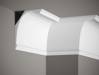 Biała Listwa Przysufitowa ProFoam MDB103 o wymiarach 200 x 14 x 18 cm