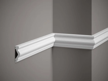 Listwa ścienna PolyForce MD308, biała, wymiary 200 x 2.1 x 6.5 cm