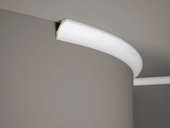 Elastyczna Listwa Przysufitowa Flex MDB210F Biała, Wymiary 200 x 5 x 5 cm