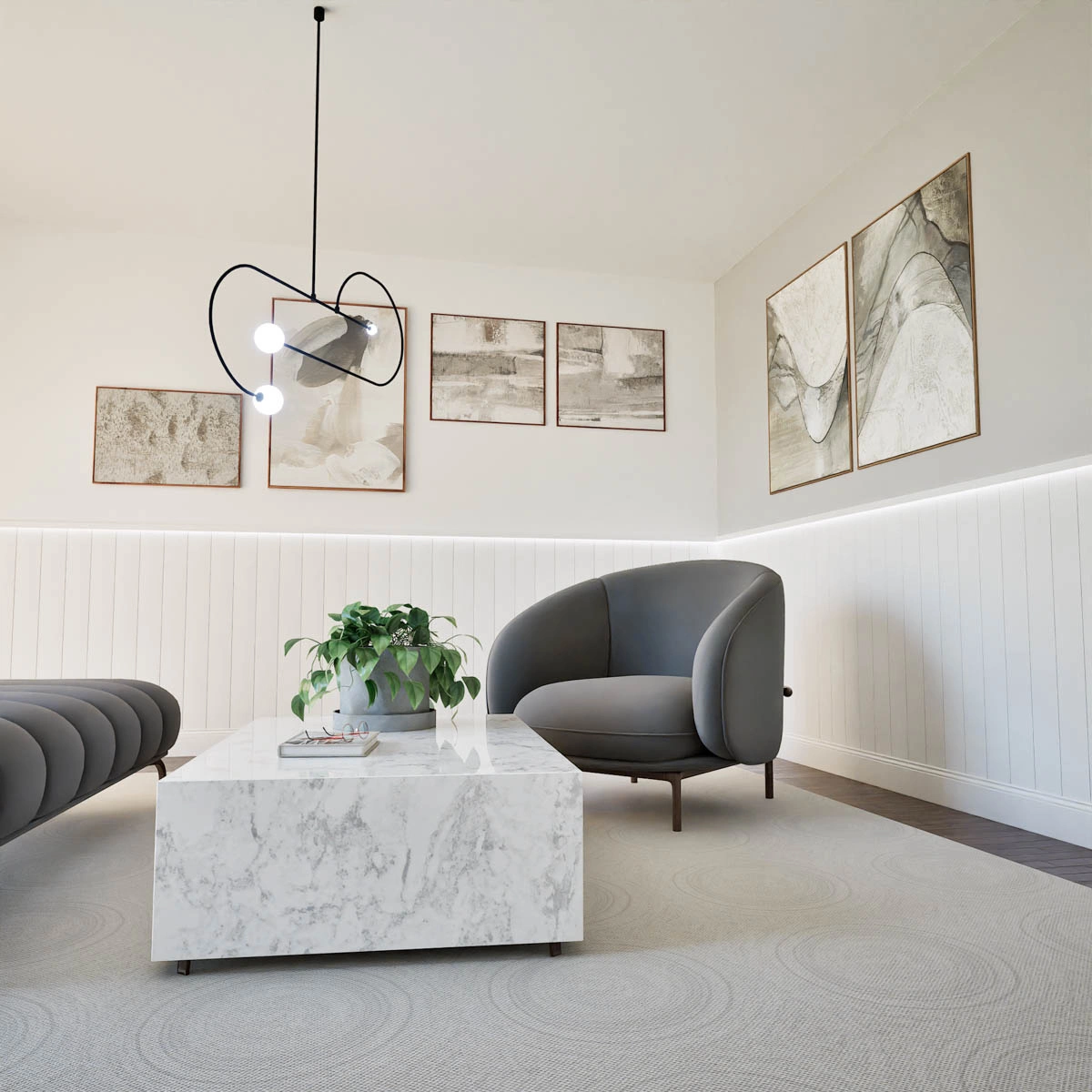 Boazeria ścienna MDF - długość 200 cm / wysokość 114 cm (zestaw Plano LED / Elegant / Estilo) pol_pl_Boazeria-scienna-MDF-dlugosc-200-cm-wysokosc-114-cm-zestaw-Plano-LED-Elegant-Estilo-3318_10