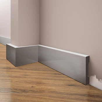 Listwa przypodłogowa, cokół Creativa LPC-23a kolor aluminium 244cm