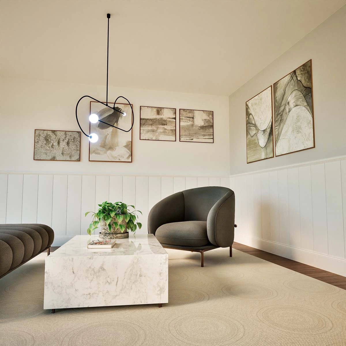 Boazeria ścienna MDF - długość 200 cm / wysokość 118 cm (zestaw Lumo / Elegant XL / Estilo)