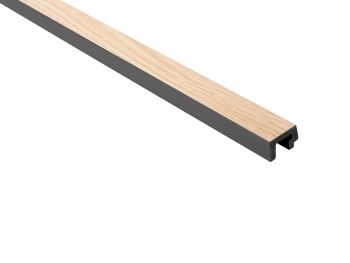 Zakończenie Lewej Lameli L0302L w Jasnym Dębie, Wymiary 270 x 2 x 3.1 cm, Materiał PolyForce