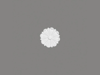 Rozeta sufitowa B3021 biała o wysokości 1.6 cm, z ProFoam