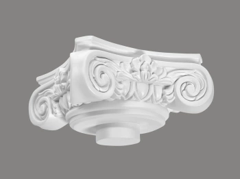 Biała nasada kolumny ProFoam C1002-1W o wymiarach 36 x 36 x 12.5 cm