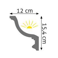 15.4 x 12 cm