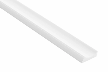 Prawe zakończenie panela lamelowego WP002RTP Lumio, kolor biały RAL 9003, wym. 200 x 1.15 x 3.1 cm, z PolyForce