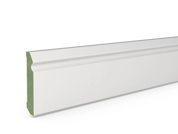Listwa przypodłogowa MDF wilgocioodporny PLUS F2 (262 cm x 8 cm x 1,6 cm) biała półmat
