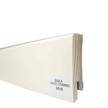 Listwa przypodłogowa 60/16 biała white covered (240 cm x 6cm x 1,5cm)