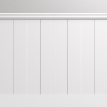 Lakierowana Boazeria Angielska z Listwą Przypodłogową - Wysokość 95 cm / Długość 187,5 cm (Model Nova-2)