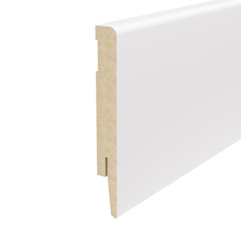 Listwa przypodłogowa MDF TRIO R5, Biała Premium, 8cm
