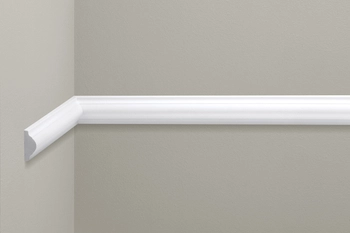 Listwa ścienna Creativa LNG-09, biała, wym 4 x 2 x 240 cm