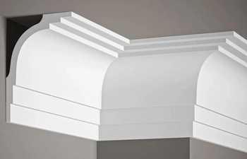 Listwa przysufitowa styropianowa MDB104 biała wym. 200 x 12.4 x 16.5 cm, z ProFoam