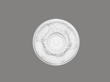 Biała Rozeta Sufitowa B3033 o Wysokości 5.4 cm z ProFoam