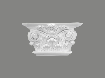 Biała podstawa pilastra ProFoam D3007, wymiary 30.8 x 8.8 x 17.5 cm